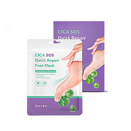 [baren] CICA SOS Quick Repair Foot Mask 18ml (3ea)