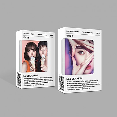 [K-POP] LE SSERAFIM 3RD MINI ALBUM - EASY (WEVERSE Ver.) (Random Ver.)