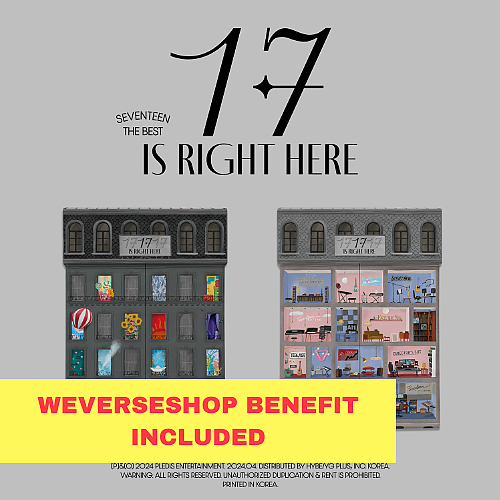 [K-POP] (Weverseshop POB) SEVENTEEN BEST ALBUM - 17 IS RIGHT HERE (Random Ver.)