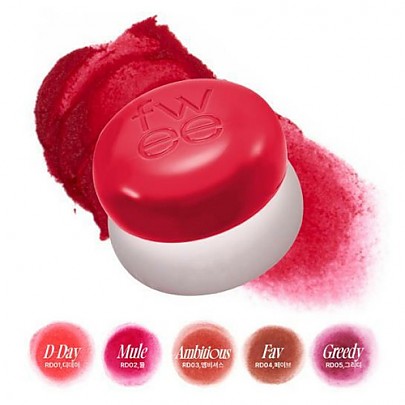 [fwee] Lip&Cheek Blurry Pudding Pot (30 Colors)