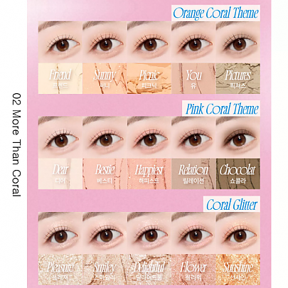 [fwee] More Mood Eyeshadow Palette (6 Colors)