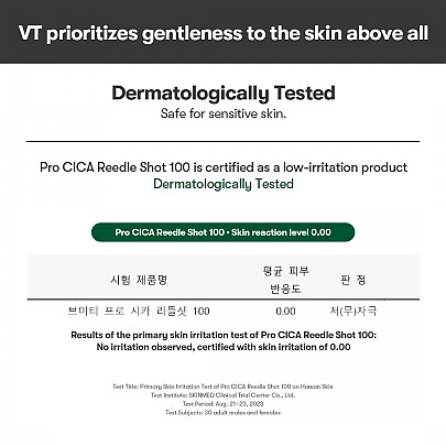 [VT Cosmetics] Pro Cica Reddle Shot 100