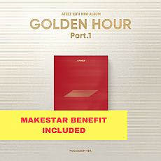 [K-POP] (Makestar POB) ATEEZ 10TH MINI ALBUM - GOLDEN HOUR : Part.1 (POCA Ver.)