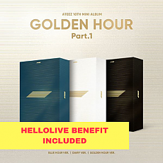 [K-POP] (Hellolive pob) ATEEZ 10TH MINI ALBUM - GOLDEN HOUR : Part.1 (Random Ver.)