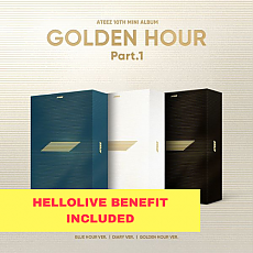 [K-POP] (Hellolive_Prikura) ATEEZ 10TH MINI ALBUM - GOLDEN HOUR : Part.1 (Random Ver.)