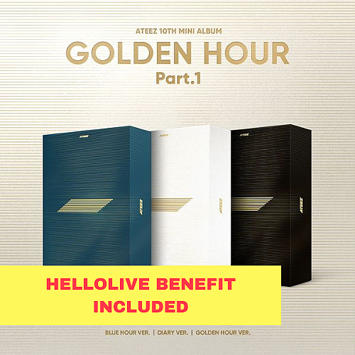 [K-POP] (Hellolive_Prikura) ATEEZ 10TH MINI ALBUM - GOLDEN HOUR : Part.1 (Random Ver.)