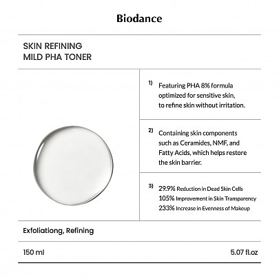 [Biodance] Skin Refining Mild PHA Toner 150ml