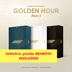 [K-POP] (Hellolive pob) ATEEZ 10TH MINI ALBUM - GOLDEN HOUR : Part.1 (Random Ver.)