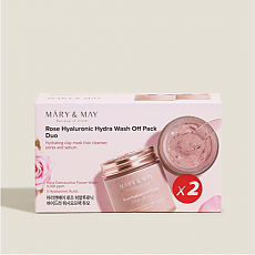 [Mary&May] Rose Hyaluronic Hydra Wash Off Pack Duo (125gx 2ea)