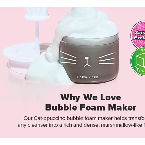 [I DEW CARE] Cat-Ppuccino Bubble Foam Maker