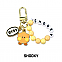 [K-POP] BTS - BT21 Minini Metal Keyring SHOOKY