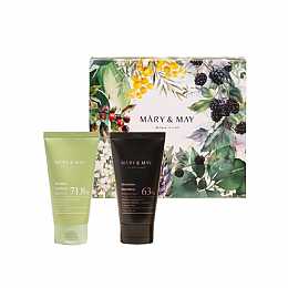 [Mary&May] Soothing Gel Cream+Idebenone Blackberry Cream Duo Set