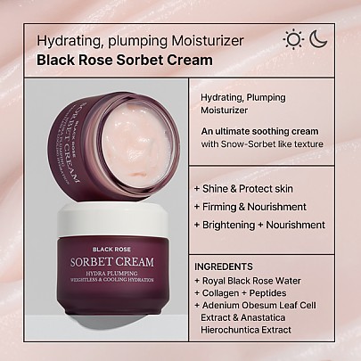 [heimish] Black Rose Hydra Plumping Sorbet Cream 50ml