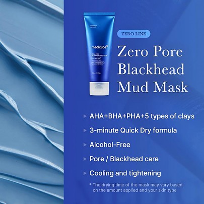 [MEDICUBE] Zero Pore Blackhead Mud Mask 100g