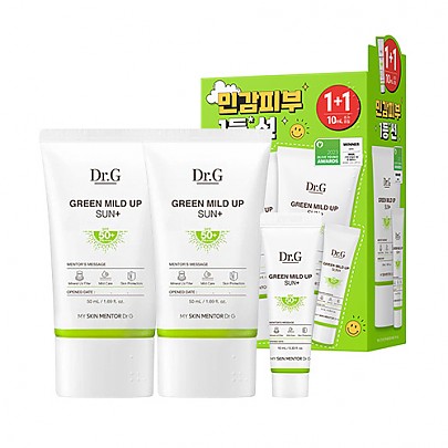 [Dr.G] Green Mild Up Sun + SPF50+ PA++++ 50ml (2ea) + 10ml