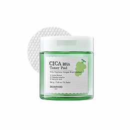 [Skinfood] Shine Muscat Cica BHA Toner Pad 70ea