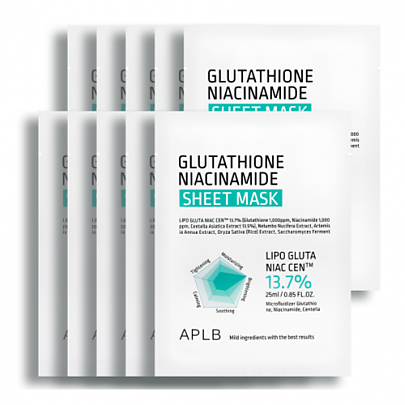 [APLB] Glutathione Niacinamide Sheet Mask (10ea)