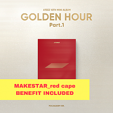 [K-POP] (Makestar_Red Cape) ATEEZ 10TH MINI ALBUM - GOLDEN HOUR : Part.1 (POCA Ver.)