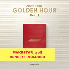 [K-POP] (Makestar_Wolf) ATEEZ 10TH MINI ALBUM - GOLDEN HOUR : Part.1 (POCA Ver.)