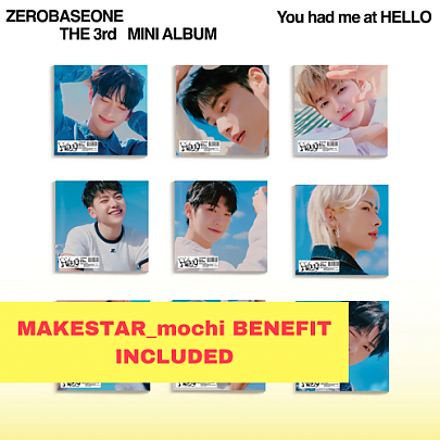 [K-POP] (MAKESTAR_mochi) ZEROBASEONE 3RD MINI ALBUM - You had me at HELLO (Digipack Ver.) (Random Ver.)