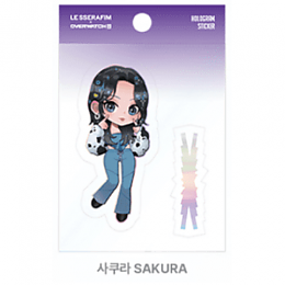 [K-POP] LE SSERAFIM X OVERWATCH 2 Special Collection - Hologram Sticker SD (SAKURA Ver.)