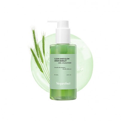 [Veganifect] Clean and Glow Green Barley Gel Cleanser 205ml