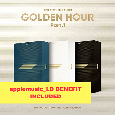 [K-POP] (Applemusic_lucky draw) ATEEZ 10TH MINI ALBUM - GOLDEN HOUR : Part.1 (Random Ver.)