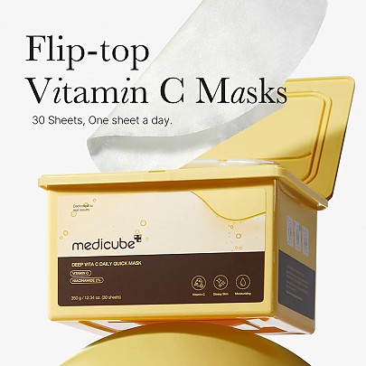 [MEDICUBE] Deep Vita C Daily Quick Mask (30pcs)