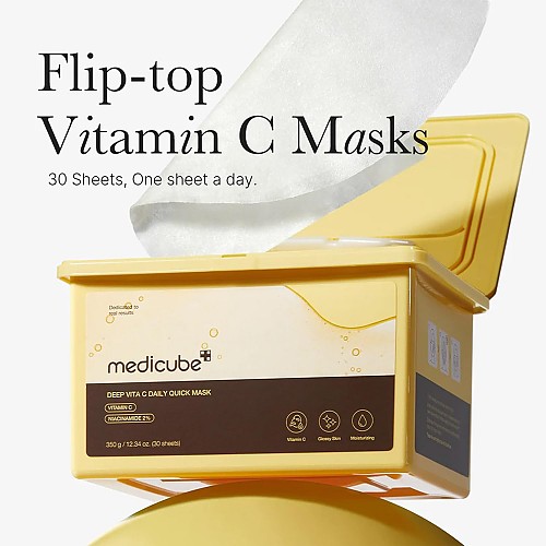 [MEDICUBE] Deep Vita C Daily Quick Mask (30pcs)