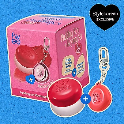 [fwee] *new Keyring Set* Lip&Cheek Blurry Pudding Pot (30 Colors)