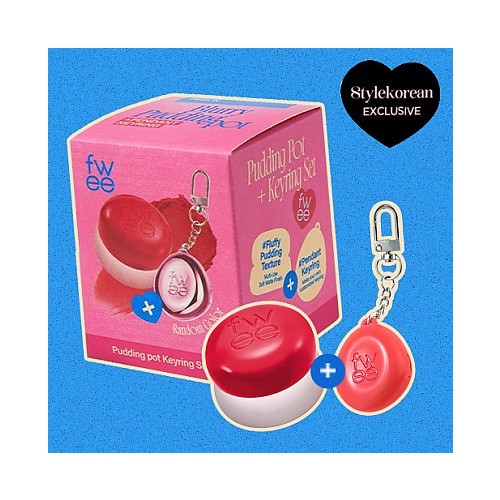 [fwee] *new Keyring Set* Lip&Cheek Blurry Pudding Pot (30 Colors)