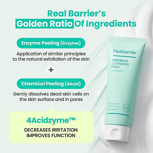 [Real Barrier] *renewal* Pore Bium Cleansing Foam 150ml