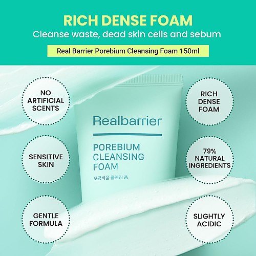 [Real Barrier] *renewal* Pore Bium Cleansing Foam 150ml