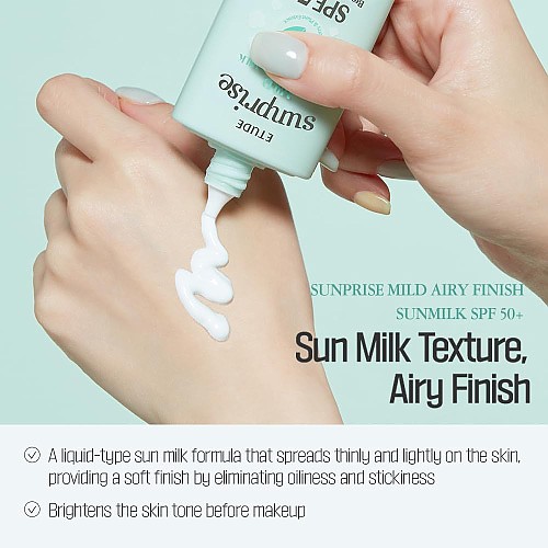 [ETUDE] Sunprise Mild Airy Finish Sun Milk 55ml