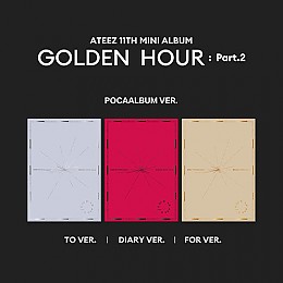 [K-POP] ATEEZ 11th Mini Album - GOLDEN HOUR : Part.2 (POCA Ver.) (3 type Random)