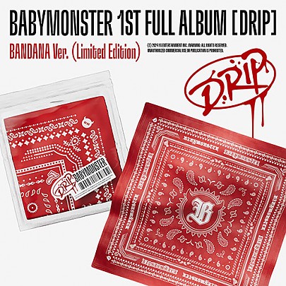 [K-POP] BABYMONSTER 1st Full Album - DRIP (BANDANA Ver.) (Limited Edition)