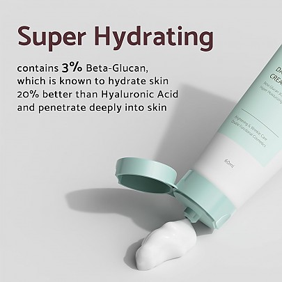 [iUNIK] Beta  glucan  daily  moisture  cream 60ml