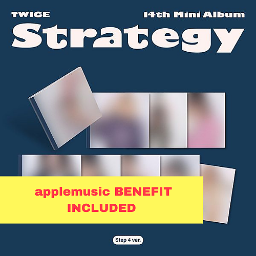 [K-POP] (Applemusic) TWICE 14th Mini Album - STRATEGY (Step 4 Ver.) (9 TYPE Random)