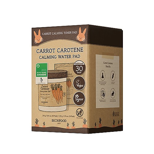 [Skinfood] Carrot Carotene Calming Water Pad Special Plus Set (60P+40P)