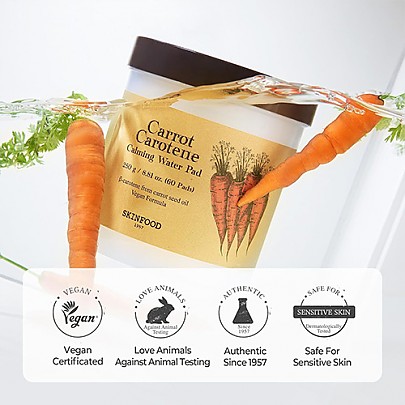 [Skinfood] Carrot Carotene Calming Water Pad Special Plus Set (60P+40P)