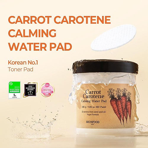 [Skinfood] Carrot Carotene Calming Water Pad Special Plus Set (60P+40P)