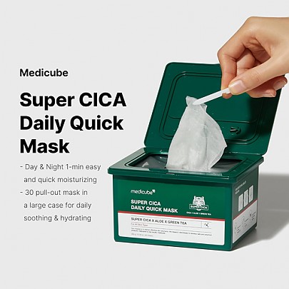 [MEDICUBE] Super Cica Daily Quick Mask (30ea)