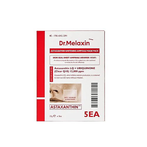 [Dr.Melaxin] Astaxanthin Whitening Ampoule Mask pack (5ea)