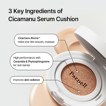 [PARNELL] *NEW 30 SHADES* Cicamanu Serum Cushion 