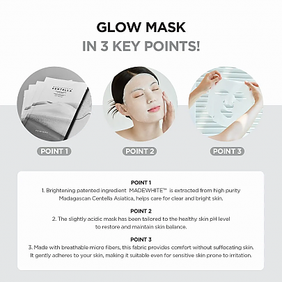 [SKIN1004] Tone Brightening Glow Mask (1ea)