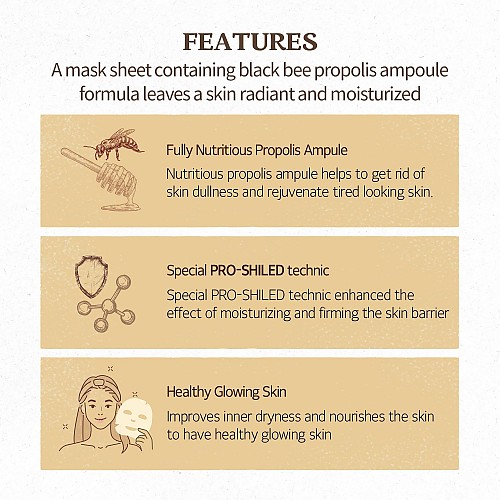 [Skinfood] Royal Honey Propolis Mask (10ea)